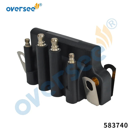 583740 Dual Plug Ignition Coil for Johnson Evinrude Outboard Engine Rel 18-5170, 0583298