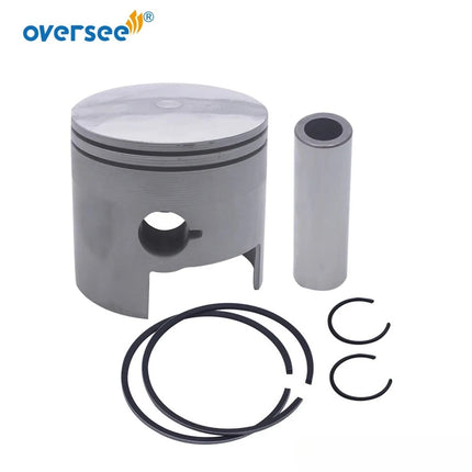 6H1-11635-03-00 Piston Kit +025 with Piston Ring For Yamaha Outboard 2T 75HP 85HP 90HP Engine Parsun T85 Oversize 688-11635