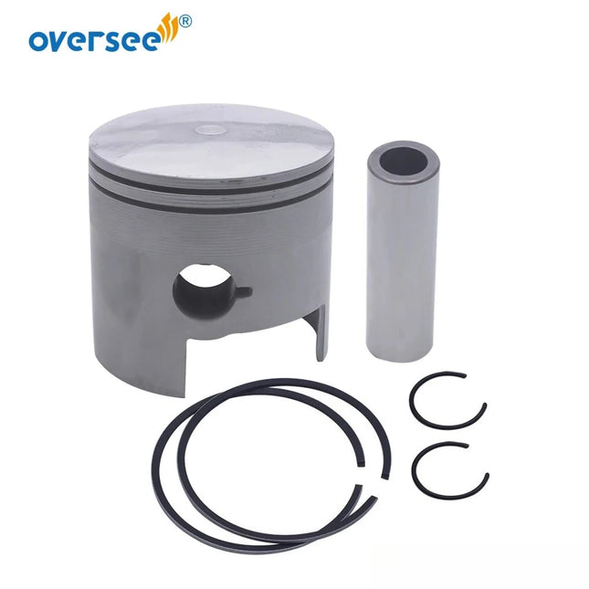 6H1-11635-03-00 Piston Kit +025 with Piston Ring For Yamaha Outboard 2T 75HP 85HP 90HP Engine Parsun T85 Oversize 688-11635