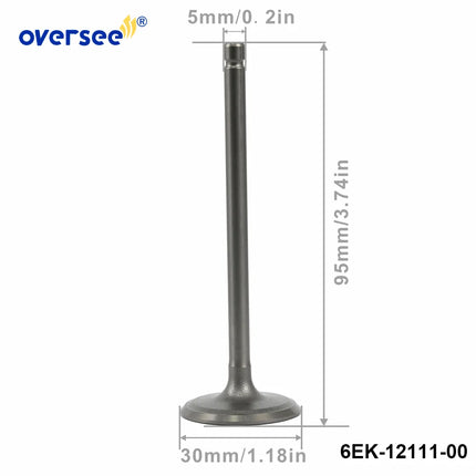 6EK-12111 Intake Valve for Yamaha F115 LF130 Outboard Engine 6EK-12111-00-00 Parsun F115-05030001