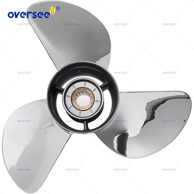 688-45930-02-98-SS Stainless Steel Propeller 13 x 17 for Yamaha 80-155HP Outboard Engine 13 Spline Tooth