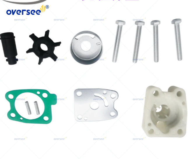 Oversee 6BX-WG078-00 6EE-W0078-00 6EE-W0078-01 Water Pump Repair Kit for Yamaha 4HP 5HP 6HP F4F4B F5A F6 F6C 18-3473