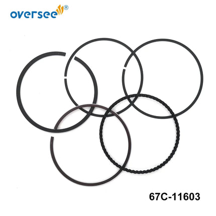 67C-11603 Piston Ring Set (STD) for Yamaha 20-70HP Outboard Engine Parsun F25-05020102 Mercury 893525A01