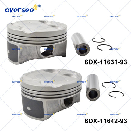 6DX-11631-93 & 6DX-11642-93 Piston Set STD for Yamaha Waverunner F250 Outboard Engine