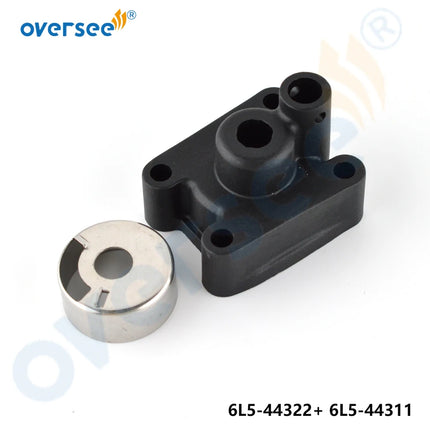 6L5-44322 Cartridge Insert + 6L5-44311 Water Pump Housing for Yamaha 3HP Outboard Engine