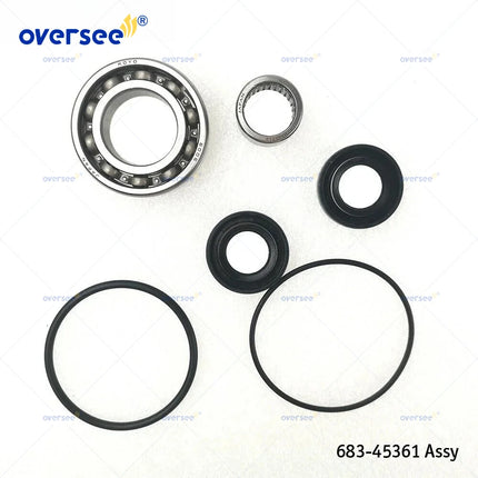 683 6B4 Lower Casing Cap Assy For Yamaha 2 Stroke 15HP 9.9HP Outboard Engine With Bearings and Seals 683-45361 6B4-45361