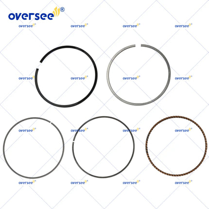 6D8-11604-10 Piston Ring Set (+025) for Yamaha DF 75 90 115HP 4 Stroke Outboard Engine 6D8-11604 67F-11604