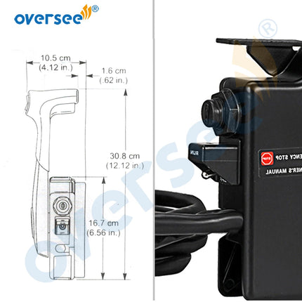 881170A15 Remote Control Box For Mercury Quicksilver Side Mount Trim & Tilt 8 Pin