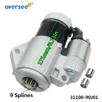 31100-90J01 Starter Motor For Suzuki 4-storke DF90 DF100A DF100 DF115 DF115A DF140 DF140A Outboard Engine 31100-90J00 S114-837