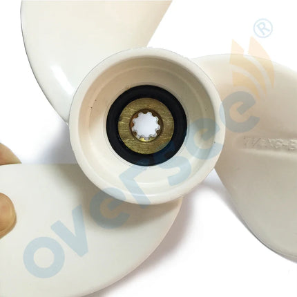 6L5-45943-01-EL Marine Aluminum Propeller F2.5A/3A 7-1/4x6 9 Spline For Yamaha 3HP Outboard Motor 6L5-45943