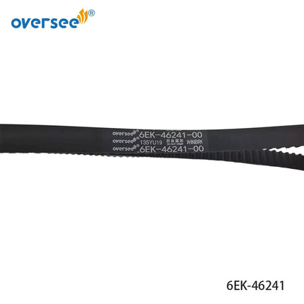 6EK-46241 Timing Belt For YAMAHA Outboard Motor 4T F115 HP V-Belt 2014 to 2021 New Version 6EK-46241-00; 6EK-W4624-00