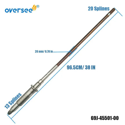 69J-45501-00 Driveshaft 25" For YAMAHA 4T 200HP 225HP F200TXR F225XA Outboard Motor Drive Shaft 69J-45501-00-00 635mm