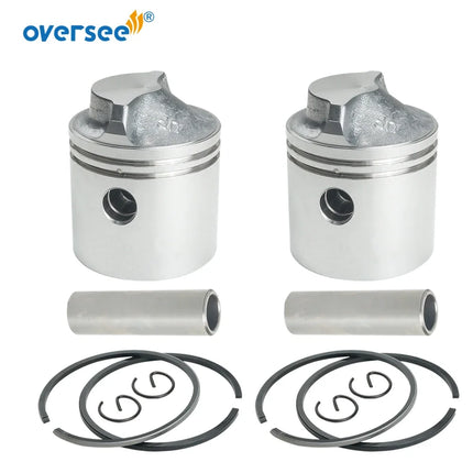 6E3-11631 Piston Set STD For Yamaha 5HP 2T Outboard Motor Parts Powertec Seapro 6E3-11631-00-98 54MM