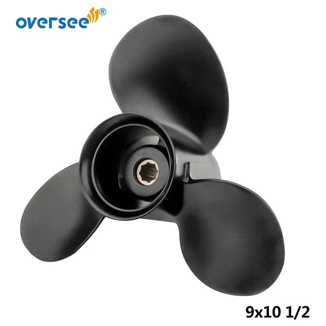 48-828158A12 Propeller For Mercury New Black Max 9x10.5 Prop 6-15hp 48-828158A12 Outboard Motor