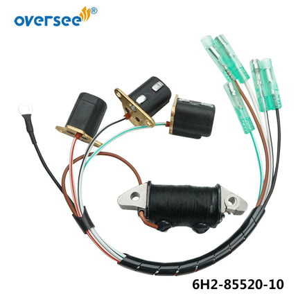 6H2-85520-10 Charge Coil Kit for Yamaha 60HP Outboard Engine 6H2-85580 6H2-85520-10-00