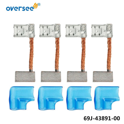 4pcs 69J-43891 Carbon Brush for Yamaha 4T 200HP 225HP 250HP 300HP Outboard Motor 69J-43891-00