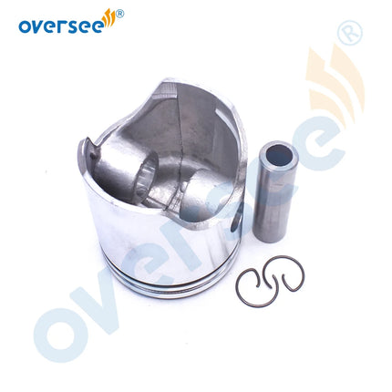 6E7-11635-00-00 Piston Set 56mm + 0.25mm Case For Yamaha 9.9HP 15HP Outboard Engine Boat Motor
