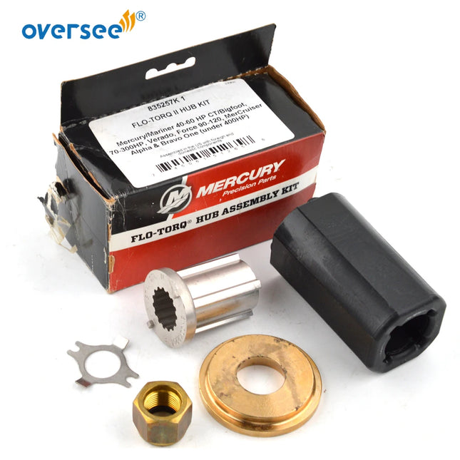 835257K1 FLO-TORQ II HUB KIT FOR MERCURY 40-60CT/BIGFOOT 70-300HP & MERCRUISER