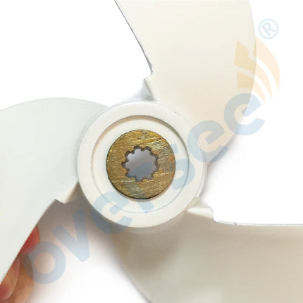 6L5-45943-01-EL Marine Aluminum Propeller F2.5A/3A 7-1/4x6 9 Spline For Yamaha 3HP Outboard Motor 6L5-45943