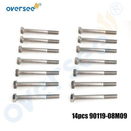 90119-08M09 Bolt for Yamaha 60HP 70HP 225HP 250HP 2 Stroke Outboard Engine