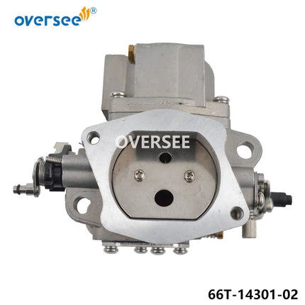 66T-14301-02 66T-14301 Carburetor Carb Assy For Yamaha Outboard Motor 2 Stroke 40HP 40X E40X 40XMH 66T1430102 New Model
