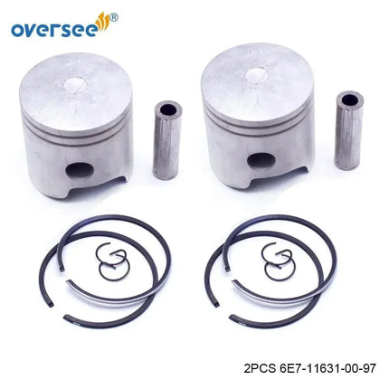 For Yamaha 6B4 2T E 9.9 15HP 2 Cyl E15DMH Outboard Engine Crankshaft & Power Head Rebuild Kit