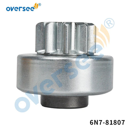 Boat Engine Starter Drive Gear 6N7-81807-00 for Yamaha Outboard Motor 150HP 200HP Motor Model 6N7