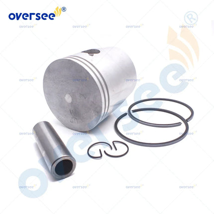 6H4-11631-09 STD Piston Set with 2 Rings for Yamaha 3Cyl 40HP 50HP Outboard Engine 6H4-11631
