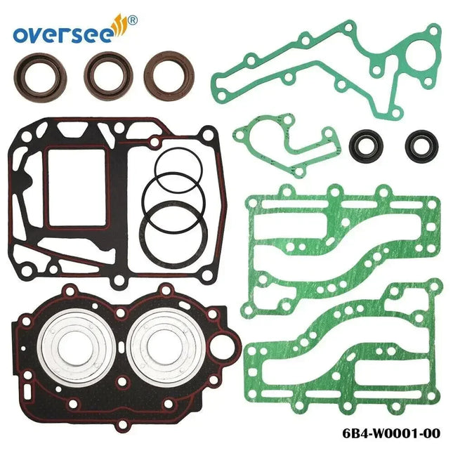 For Yamaha 6B4 2T E 9.9 15HP 2 Cyl E15DMH Outboard Engine Crankshaft & Power Head Rebuild Kit