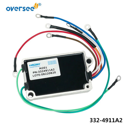 Switch Box CDI 338-4733A2 For Mercury Mariner Force 20-40HP 2 Cyl Outboard 114-4911 18-5786 332-4911A2/A3/A5/A8