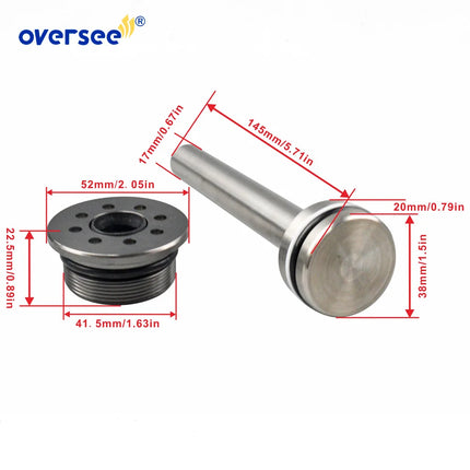 2pcs/set 6CB-43820 Trim Piston Sub Assembly for Yamaha VF150 175 200 225 250 2-Stroke Outboard Engine 6CB-43820-01