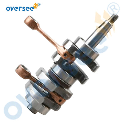 3B2-00030-0 Crankshaft Assy and 3B2-00001-0 Piston Kit for Tohatsu Parsun 2 Stroke 9.8HP 8HP Outboard Engine