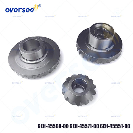 6EH-45560 6EH-45571 6EH-45551 Gear Kit For Yamaha Outboard F165 F150 HP Outboard Engine Gear Set