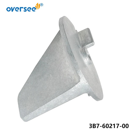 3B7-60217 Zinc Anode Trim Tab For Tohatsu Outboard Motor 2T 60HP 70HP 90HP 115HP 140HP Anode 3B7-60217-1; 3B7-60217-0