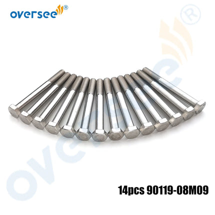 90119-08M09 Bolt for Yamaha 60HP 70HP 225HP 250HP 2 Stroke Outboard Engine