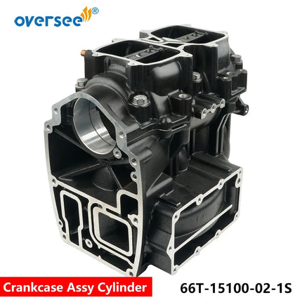 66T-15100-00 Cylinder Crankcase Assy For Yamaha Outboard Motor 2T E40X 40HP Parsun Hidea Seapro HDX 66T-15100-02-1S