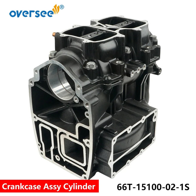 66T-15100-00 Cylinder Crankcase Assy For Yamaha Outboard Motor 2T E40X 40HP Parsun Hidea Seapro HDX 66T-15100-02-1S