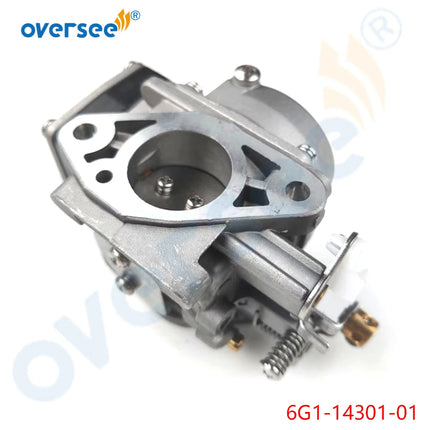 6N0 Carburetor 6G1-14301-01 for Yamaha 6HP 8HP 2 Stroke Outboard Engine 6G1-14301-10 6N0-14301-20 -00 6N0-14301-10
