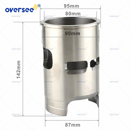 62T-10935-00 Cylinder Sleeve Liner 80mm for Yamaha WaveRuner XL700 Outboard Engine 496-44402T-00