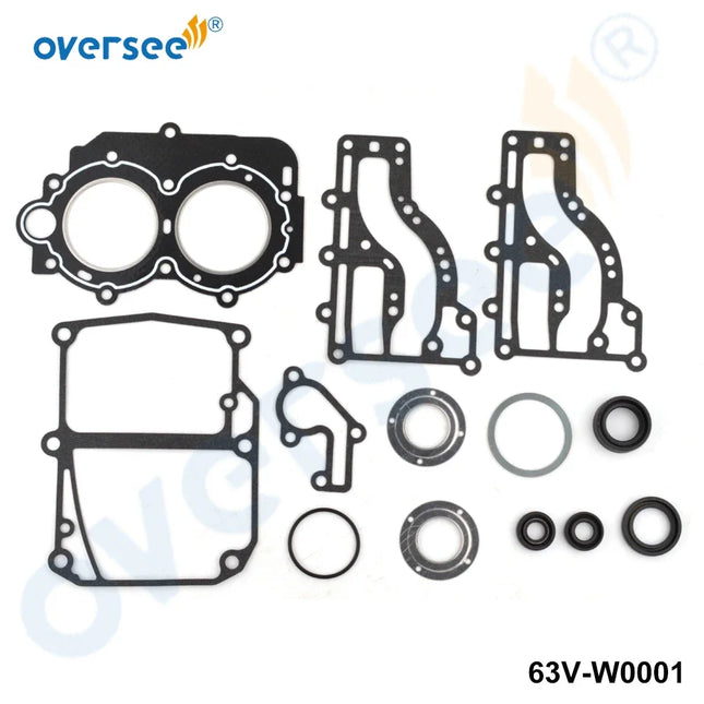 63V-W0001-01 GASKET UPPER CASING Kit Replace For Yamaha 15HP 9.9HP Parsun Hidea Outboard Engine Premium Quality