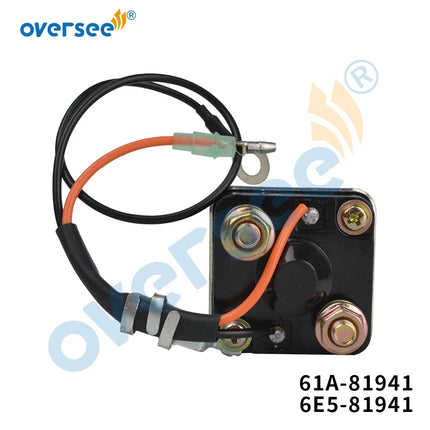 6E5-81941 61A-81941 Starter Solenoid Relay for Yamaha 115-250HP Outboard Engine 6E5-81941-11-00 61A-81941-00-00