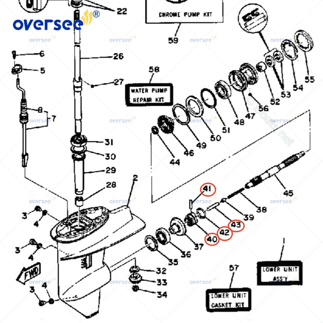 664-45631 Clutch Dog Repair Kit For Yamaha 2T 4T 25HP Parsun Hidea 664-45631-00 6FM-45631-00