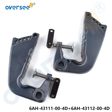 6AH-43111-00-4D & 6AH-43112-00-4D BRACKET CLAMP Kit For 4 Stroke Yamaha F8 9.9 15 20HP Outboard T9.9
