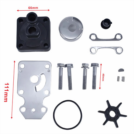 6AH-W0078-A2 Water Pump Impeller Repair Kit For Yamaha 4 Stroke 15HP 25HP F15C F20B F9.9H Outboard Engine