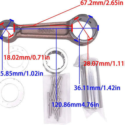 650-11651 Connecting Rod Kit Fit Yamaha Parsun Powertec Hidea 2T 9.9HP 15HP  6K4-11650 ;682-11650;650-11650