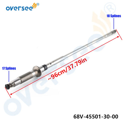 68V-45501 Drive Shaft XL for Yamaha Outboard 115HP F115TLRZ 68V-45501-30-00