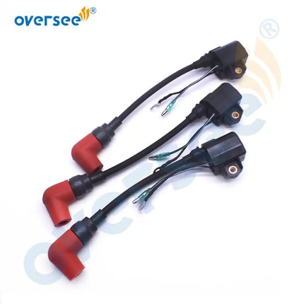 6R3-85570-01 (set of 3) Ignition Coil with cap Assy for Yamaha L 100HP 150HP 175HP 200HP 225HP 6R3-85570-00
