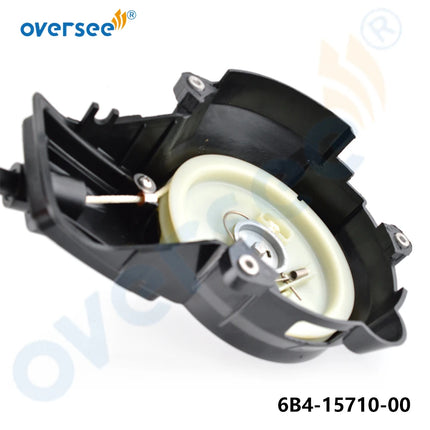 6B4-15710 Starter Assy for Yamaha E9.9D E15D 2-Stroke 6B4 Outboard Engine Boat Motor 6B4-15710-00