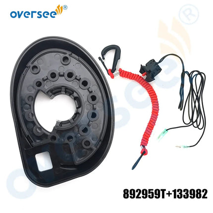 892959T & 133982 Bezel Assembly with Switch for Mercury Marine Mercruiser 175HP DSI Outboard 4000 GEN II