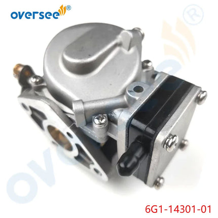6N0 Carburetor 6G1-14301-01 for Yamaha 6HP 8HP 2 Stroke Outboard Engine 6G1-14301-10 6N0-14301-20 -00 6N0-14301-10